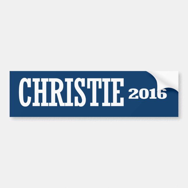 CHRISTIE 2016 BUMPER STICKER (Front)