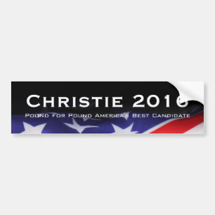 CHRISTIE 2016 Pound For Pound Bumper Sticker