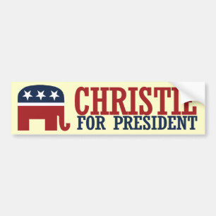 CHRISTIE 2016 REPUBLICAN BUMPER -.png Bumper Sticker