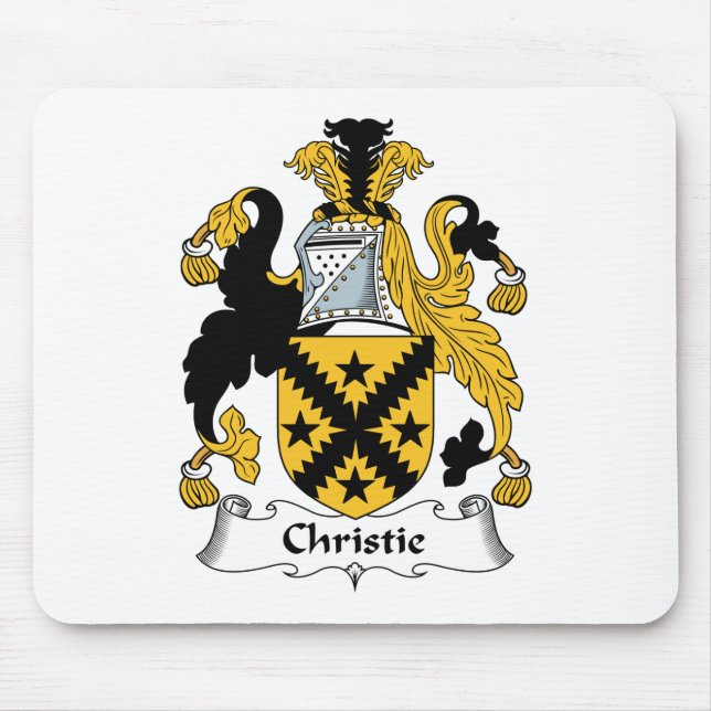 Christie Family Crest Mouse Mat (Front)