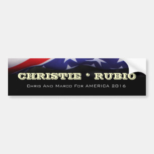 Christie / Rubio 2016 Campaign Bumper Sticker