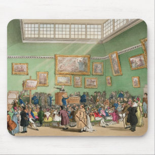 Christie's Auction Room, aquatinted by J. Bluck Mouse Mat