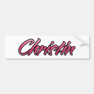 Christin faded pink Aufkleber Sticker