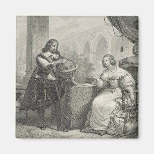 Christina (1626-89) Queen of Sweden, from a series Magnet