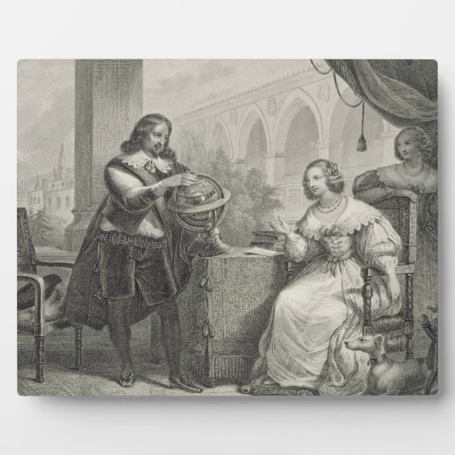 Christina (1626-89) Queen of Sweden, from a series Plaque (Front)