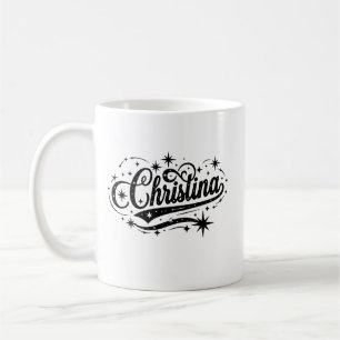 Christina name first last family coffee mug