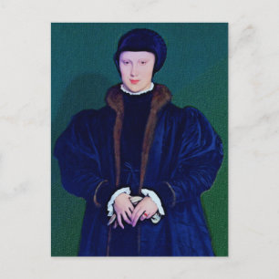 Christina of Denmark Ink Sketch Postcard