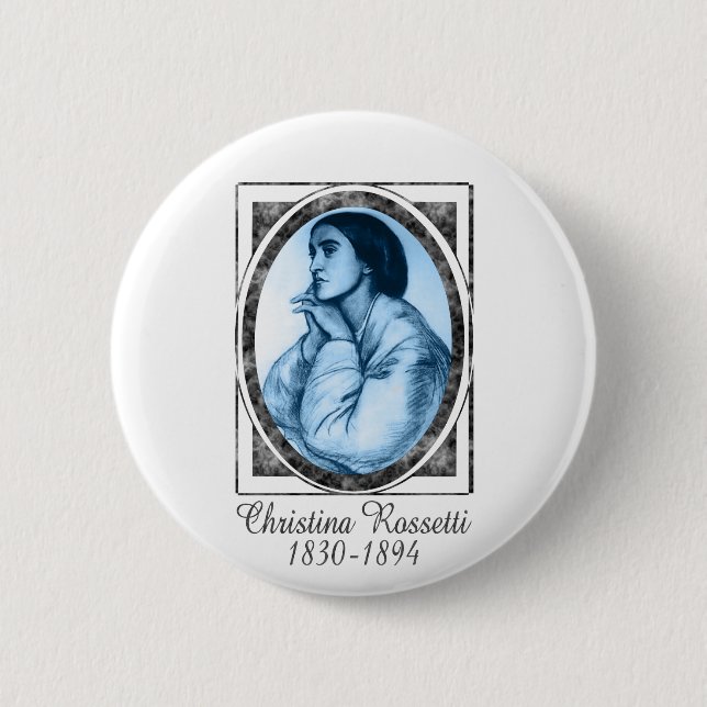 Christina Rossetti 6 Cm Round Badge (Front)