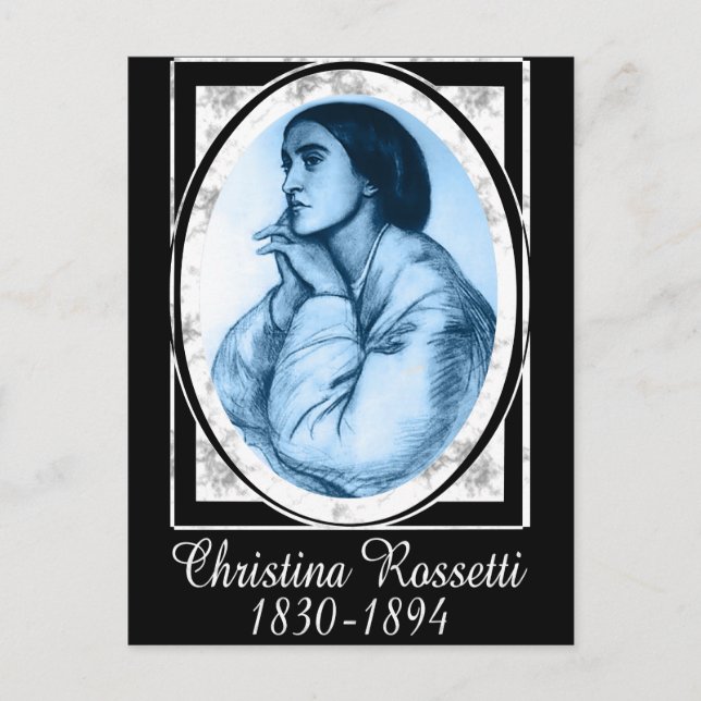 Christina Rossetti Postcard (Front)