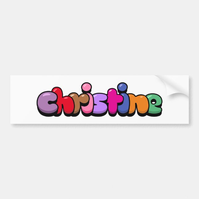 Christine Bumper Sticker (Front)
