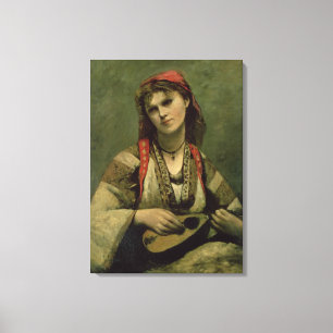 Christine Nilson  or The Bohemian with a Canvas Print