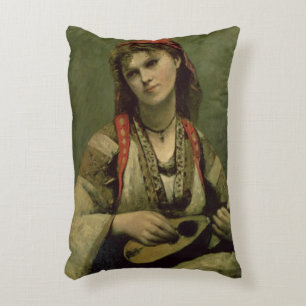Christine Nilson or The Bohemian with a Decorative Cushion