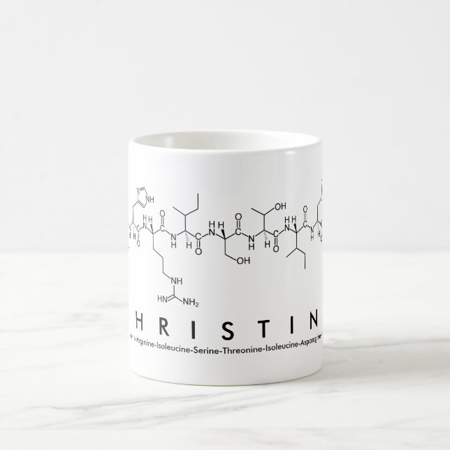 Christine peptide name mug (Center)