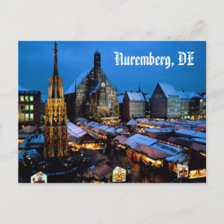 Christkindl_Market,_Nuremberg,_Bavaria,_Germany... Postcard