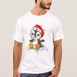 Christma Penguin Ugly Pajamas T-Shirt