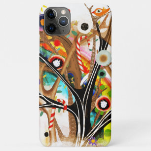 Christma Rainbow tree magic art Candy cane winter iPhone 11 Pro Max Case