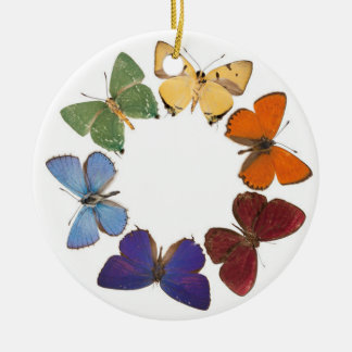 Christman ornament with butterfly ring
