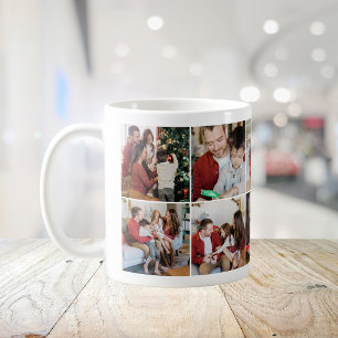 Christmas 10 Photo Collage Holiday Coffee Mug
