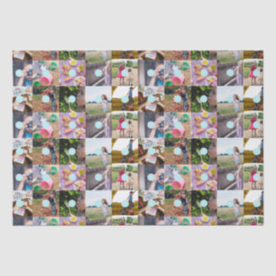 Christmas 10 Photos Collage Tissue Paper