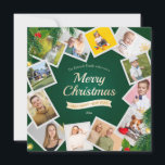 Christmas 12 Photo Collage Holiday Card<br><div class="desc">A 12-photo Christmas collage greeting card to feature all your family members or adventures through the year. If you need help in sizing or arranging your photos, we can help you - free of charge. Just contact us and send us your photo jpgs. (House photo created by vanitjan - www.freepik.com)....</div>