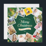 Christmas 12 Photo Collage Holiday Card<br><div class="desc">A 12-photo Christmas collage greeting card to feature all your family members or adventures through the year. If you need help in sizing or arranging your photos, we can help you - free of charge. Just contact us and send us your photo jpgs. (House photo created by vanitjan - www.freepik.com)....</div>