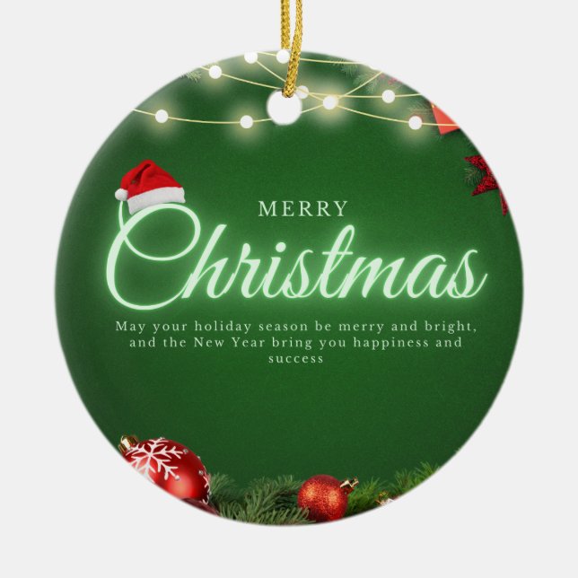 Christmas 14 ceramic tree decoration (Front)