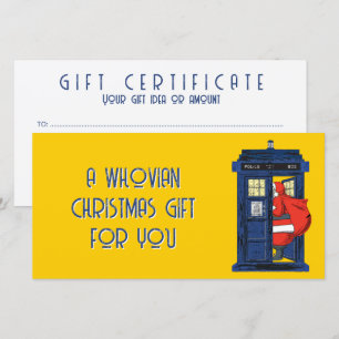 Christmas 1822 - Santa Visit Blue Police Box 1