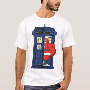 Christmas 1822 - Santa Visit Blue Police Box 1 T-Shirt