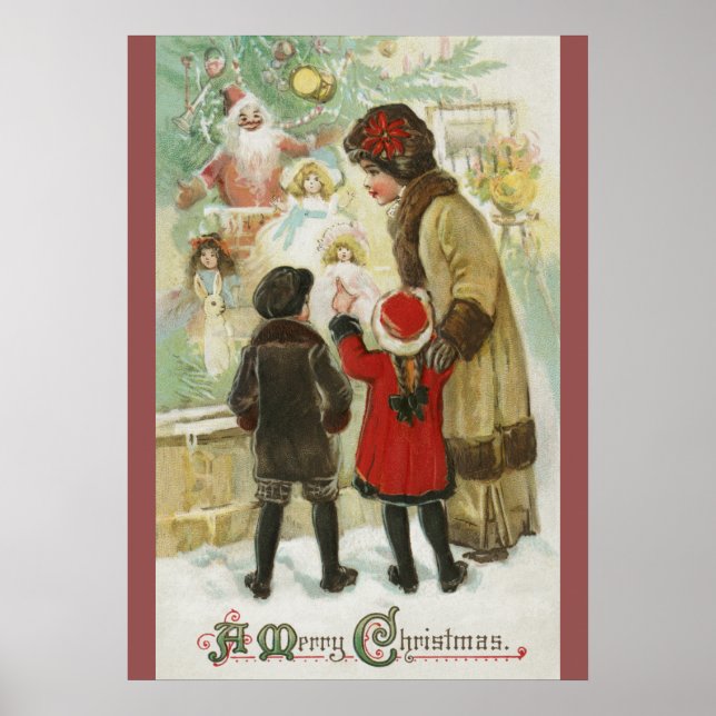 Christmas 1912, Window Shopping Poster (Front)