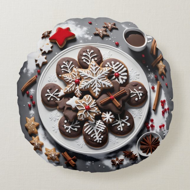 Christmas 1 - 001 round cushion (Front)