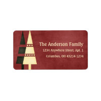 Christmas 1 : Christmas Trees 1b Return Address