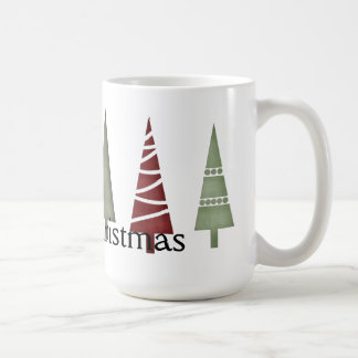 Christmas 1 : Line of Trees Merry Christmas Mug