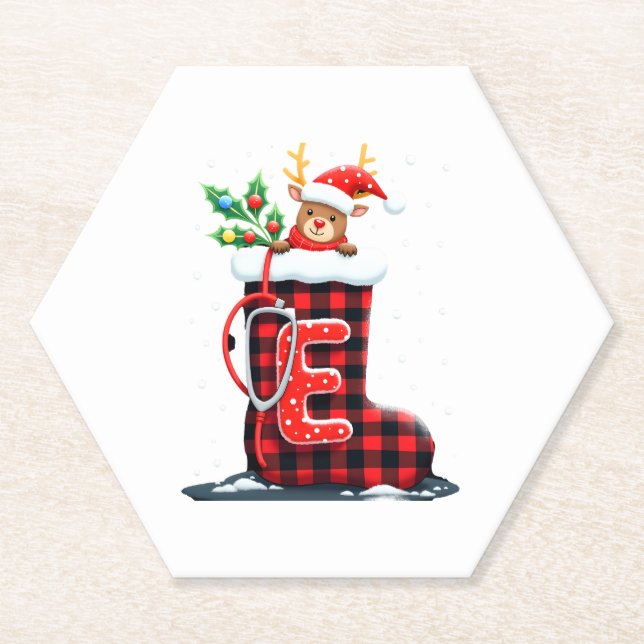 Christmas (1) paper coaster (Front)