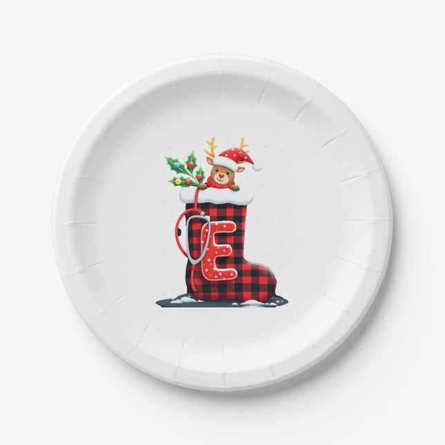 Christmas (1) paper plate (Front)