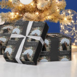 Christmas 1 photo arch watercolor botanical floral wrapping paper<br><div class="desc">Christmas 1 photo arch watercolor botanical floral holiday gift wrap.</div>