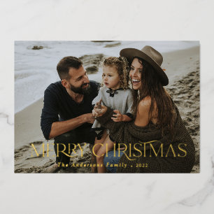 Christmas 1 photo botanical floral  foil holiday