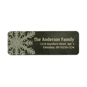Christmas 1 : Snowflake 2e Return Address Labels