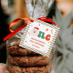 Christmas 1st Birthday Party Favour Tags