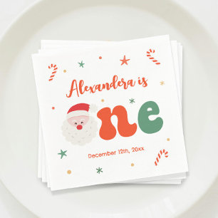 Christmas 1st Birthday Party  Napkin