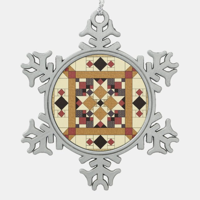 Christmas 2016 Modern Welsh Quilts Tree Ornament (Front)