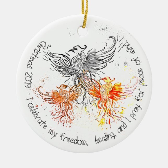 Christmas 2019 - 365 I thrive - Ceramic Tree Decoration (Front)