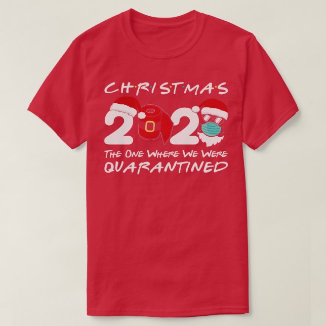 Christmas 2020 Christmas Santa Face Wearing Mask 1 T-Shirt (Design Front)