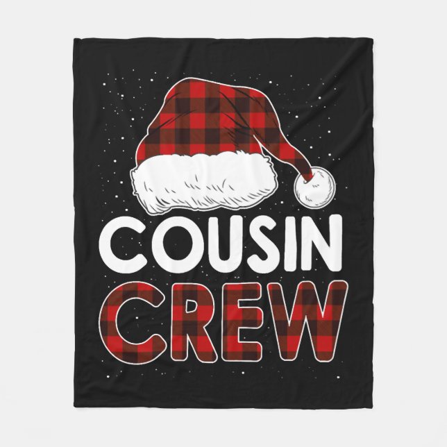 Christmas 2021 Cousin Crew Fleece Blanket (Front)