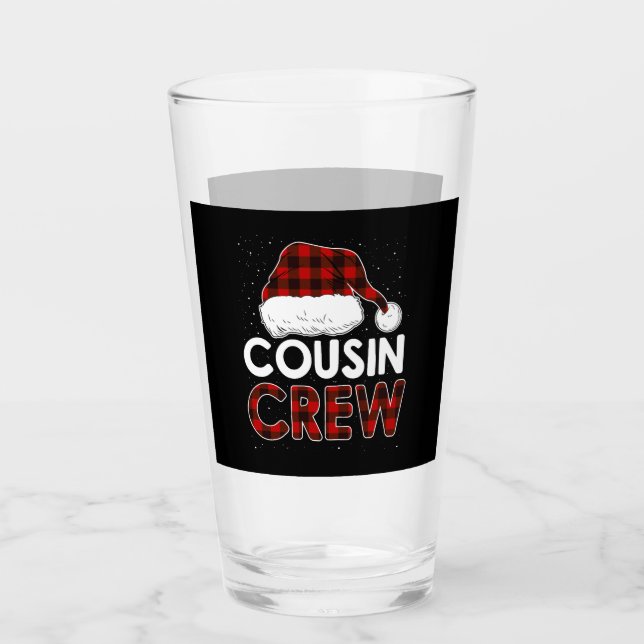 Christmas 2021 Cousin Crew Glass (Front)