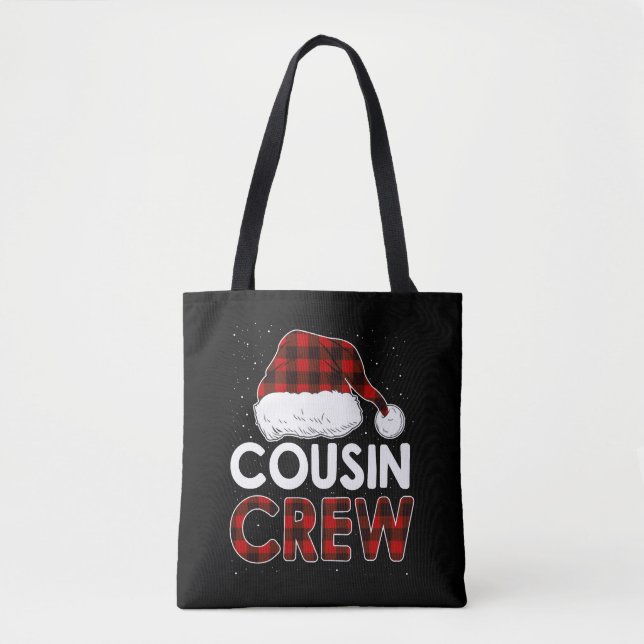 Christmas 2021 Cousin Crew Tote Bag (Front)