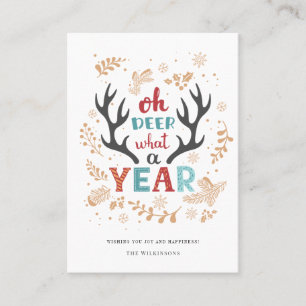 Christmas 2021 Oh Deer What A Year Holiday Card