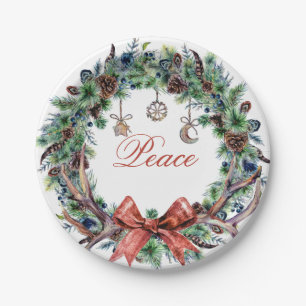 Christmas 2021 Peace Wreath Plate