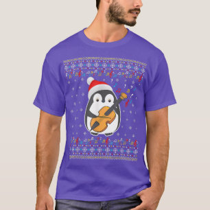 Christmas 2021 Ugly Xmas Sweater Penguin Violin Xm