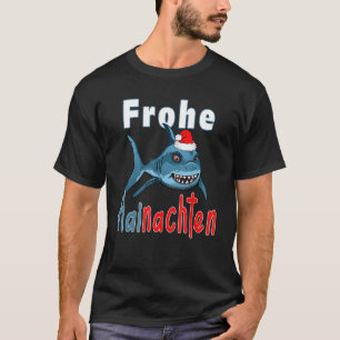 Christmas 2022 Merry Hainachten Santa Shark T-Shirt