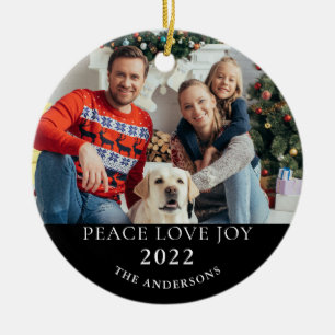Christmas 2022 Two Photo Ornament